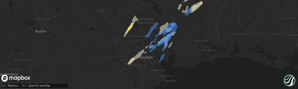 Hail Map in Humble TX on January 8 2022 HailTrace